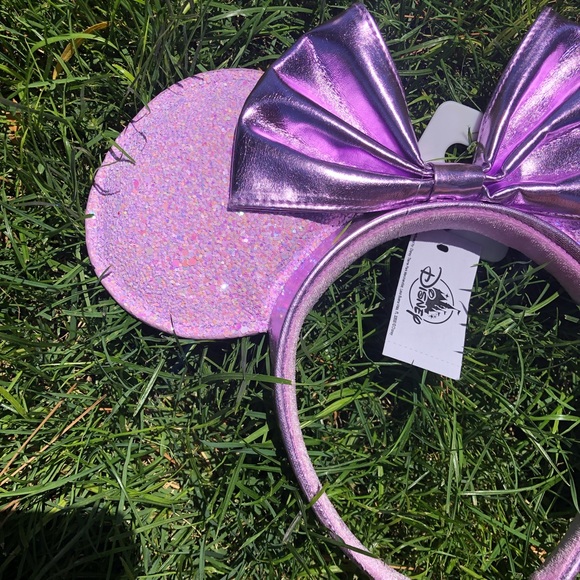 Disney Parks lilac glitter adult ears NWT main image 7